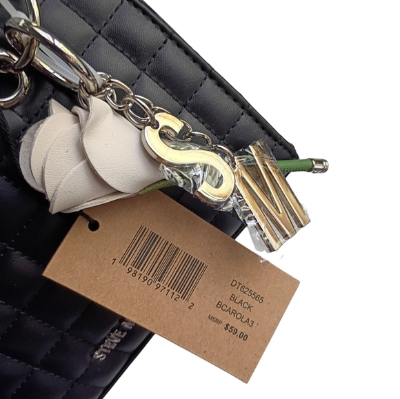 NWT Steve Madden Black Adjustable Crossbody Purse - Picture 4 of 7